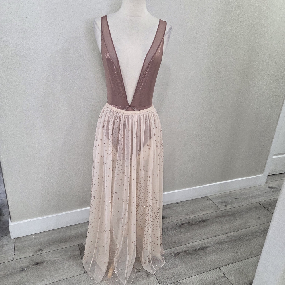 Victoria's Secret Sheer Plunge Bodysuit in Dusty Rose - Picture 8 of 8
